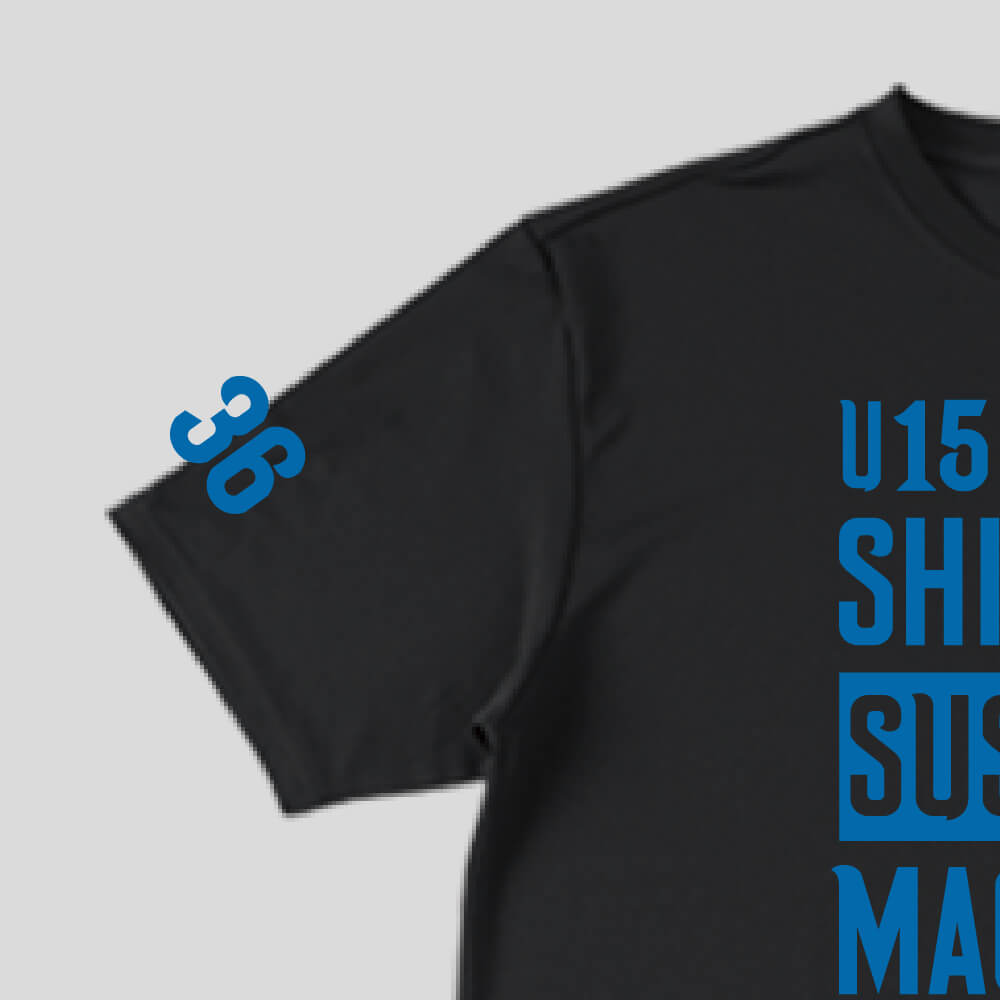 [U15]半袖Tシャツ (ブラック)