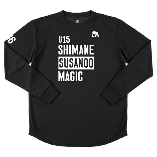 [U15]長袖Tシャツ (ブラック)