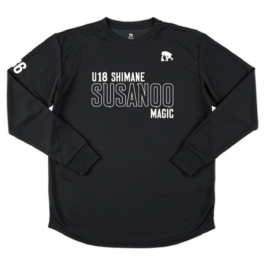 [U18]長袖Tシャツ (ブラック)