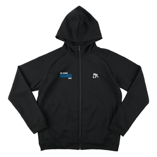 [U18]フルジップ スウェットパーカ (ブラック)