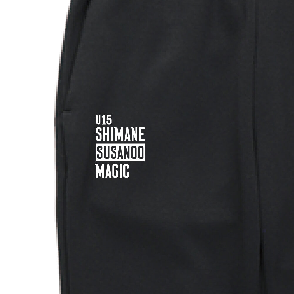 [U15]スウェットジョガーパンツ (ブラック)
